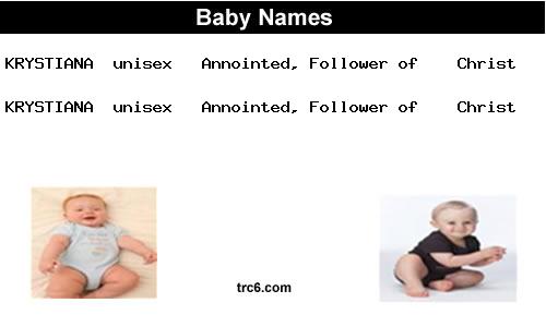 krystiana baby names